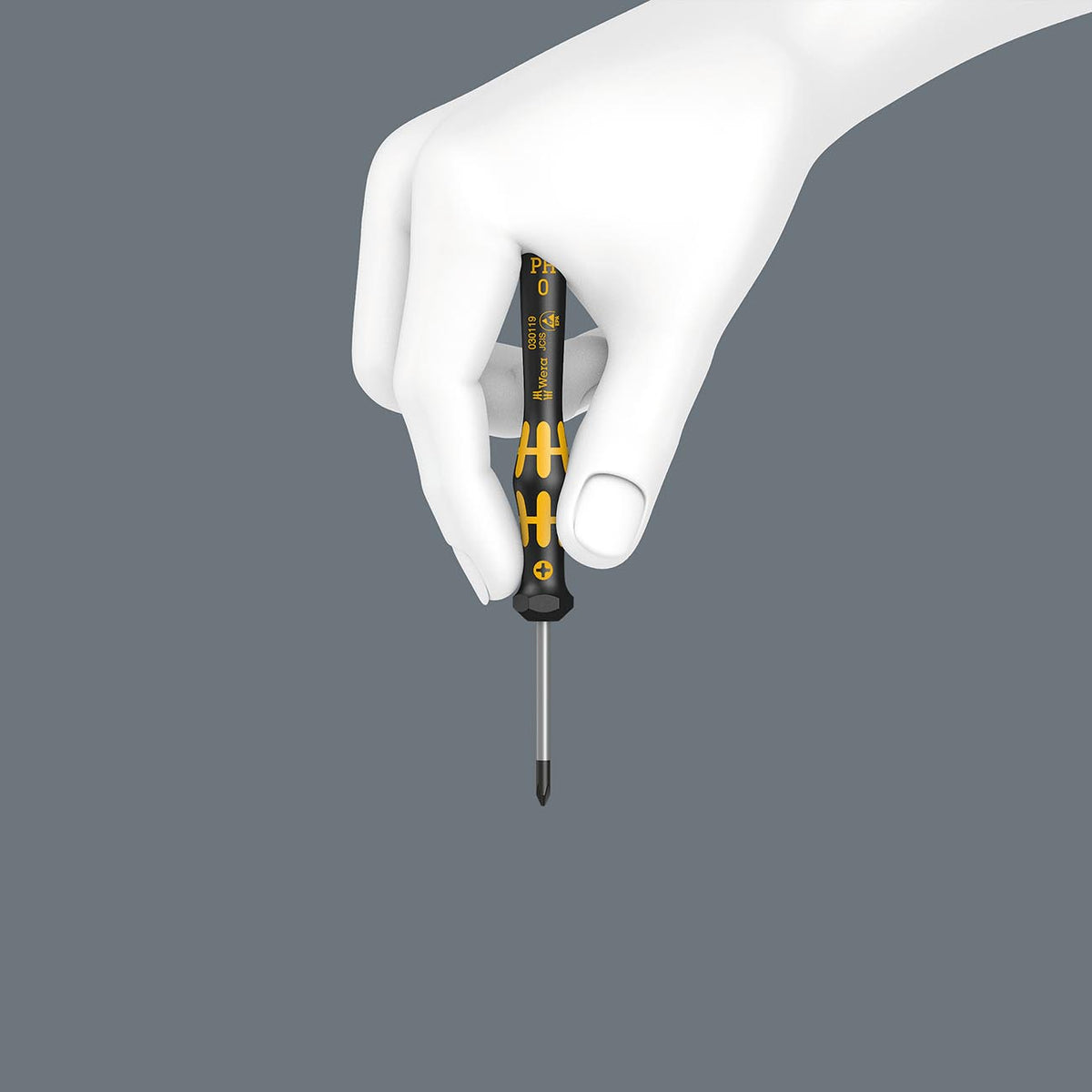 Wera ESD-Safe Micro Precision Screwdriver Set and Rack, 6-Piece