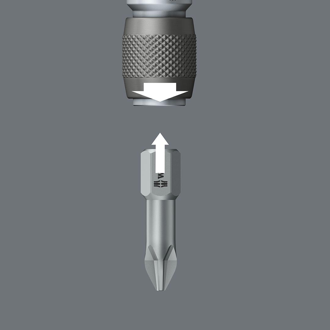 Wera 3/8-Inch Drive Hexagon Bit Adaptor with Quick-Release Chuck