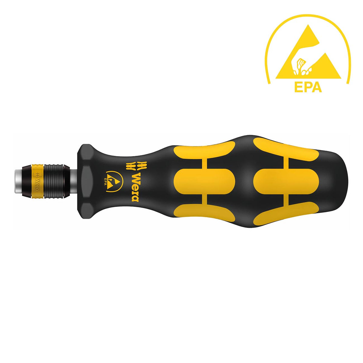 Wera ESD-Safe Non-Magnetic Bitholding Screwdriver, 1/4-Inch Drive