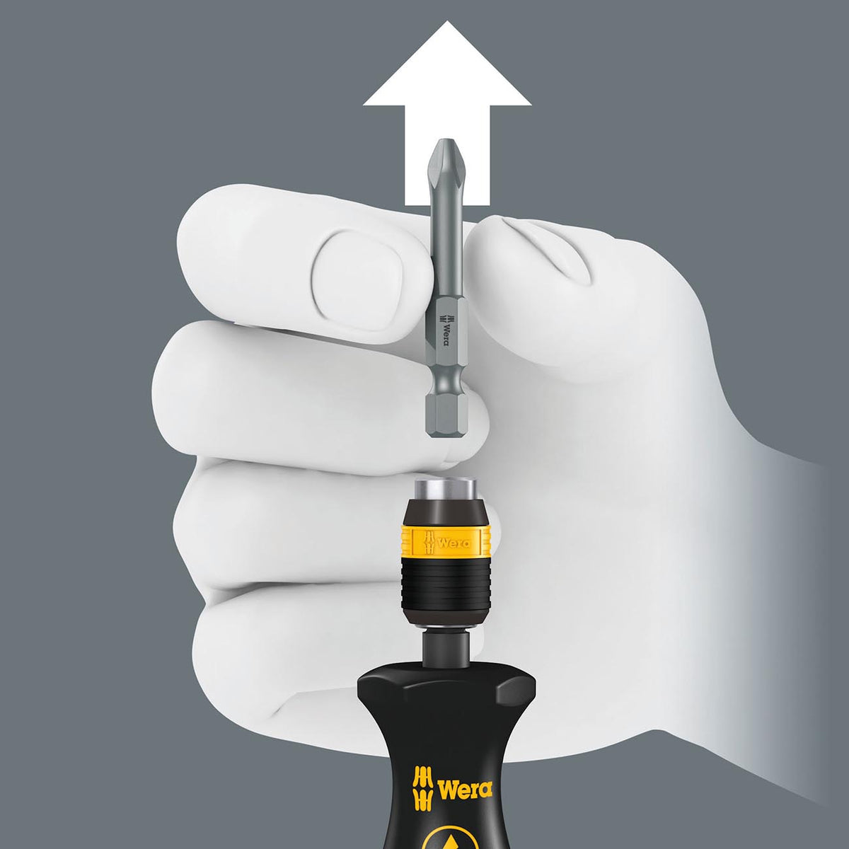 Wera ESD-Safe Non-Magnetic Bitholding Screwdriver, 1/4-Inch Drive