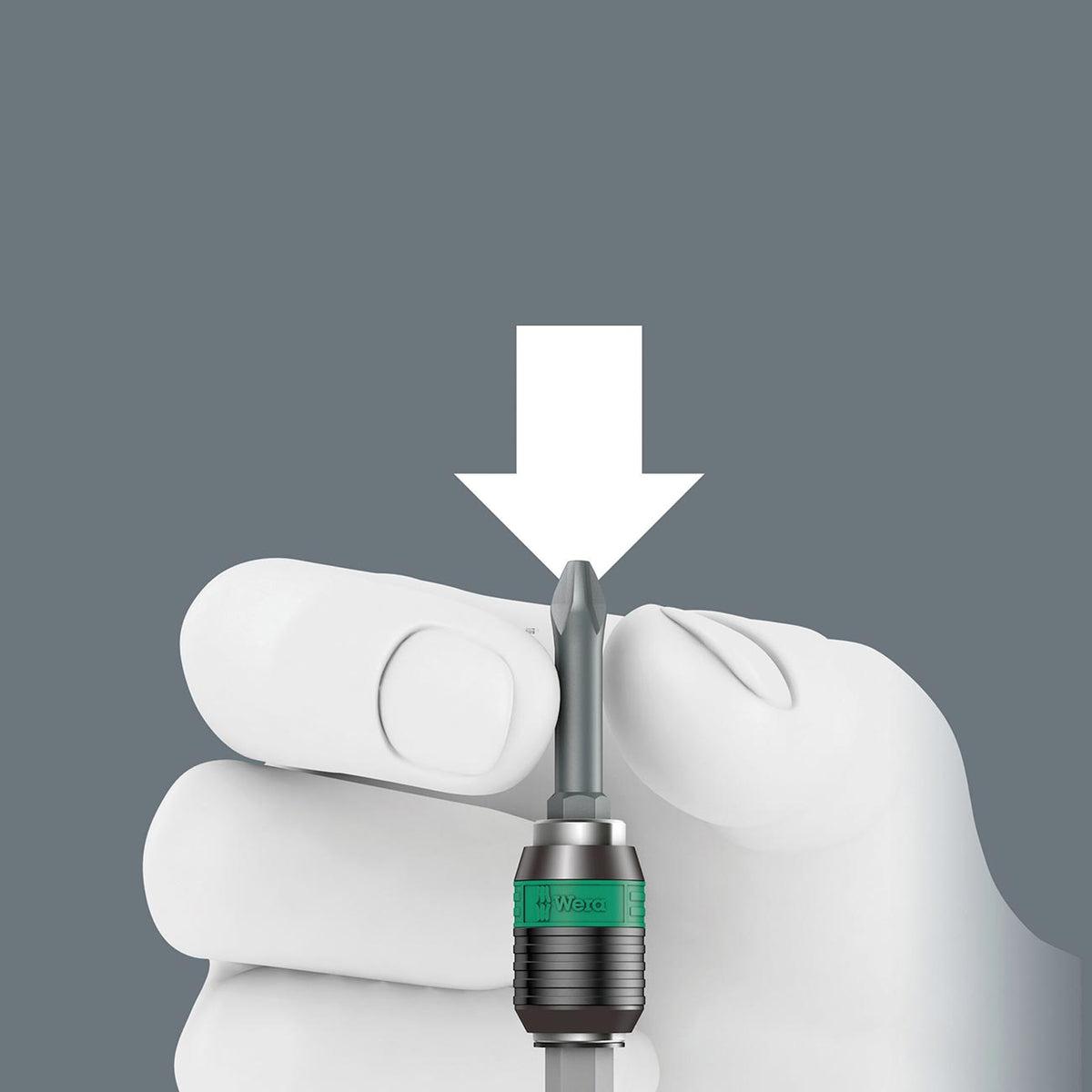 Wera 05051482001 Bitholding Screwdriver Handle with Rapidaptor Quick-Release Chuck