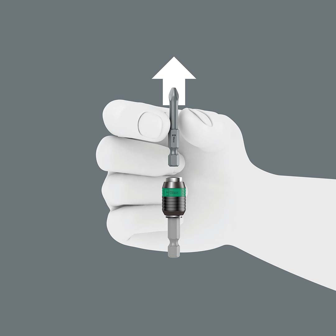 Wera Rapidaptor Universal 1/4-Inch Bit Holder with Quick-Release