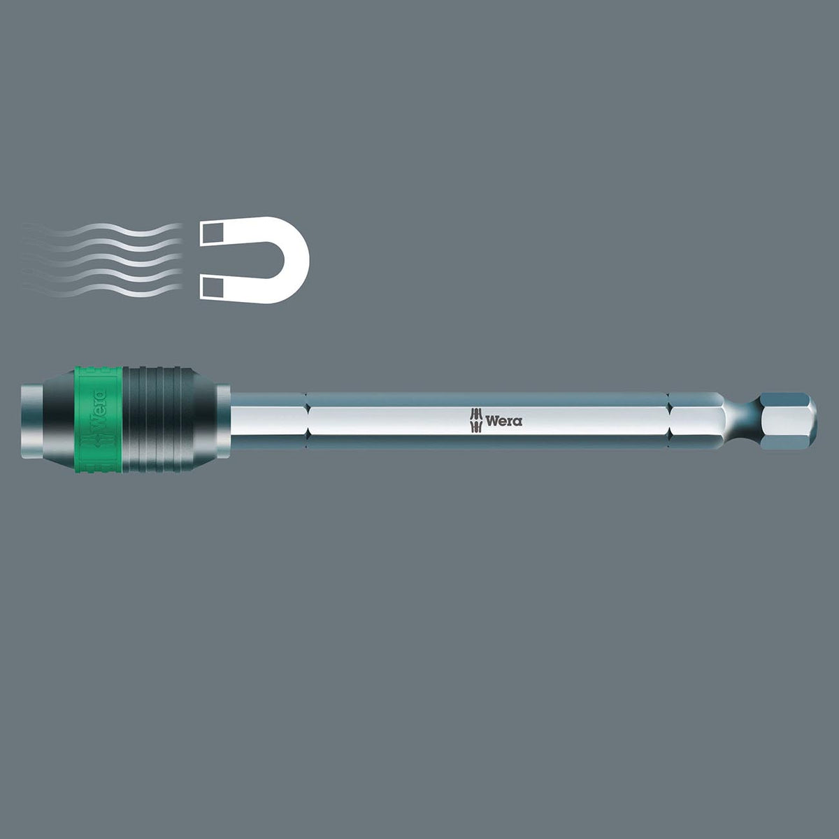 Wera 4-Inch Universal 1/4-Inch Bit Holder with Rapidaptor Quick-Release