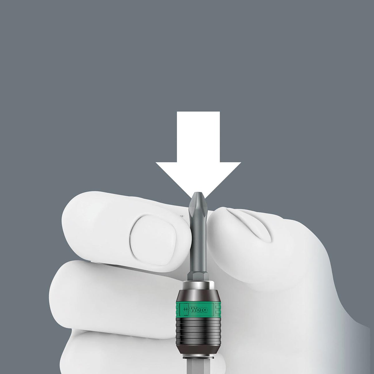 Wera 4-Inch Universal 1/4-Inch Bit Holder with Rapidaptor Quick-Release