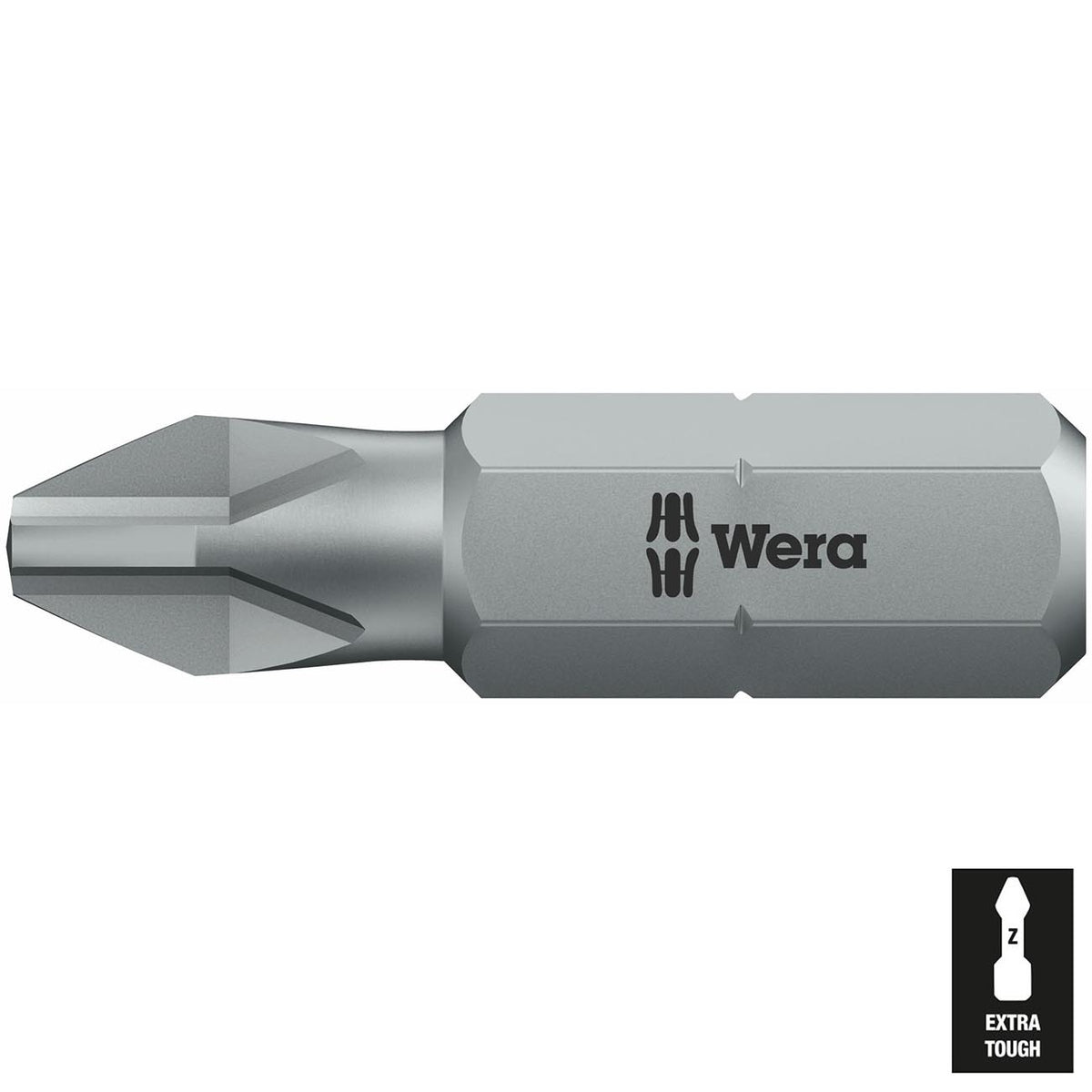 Wera 05056535001 1/4-Inch Drive Phillips PH4 x 1-Inch Screwdriver Bit