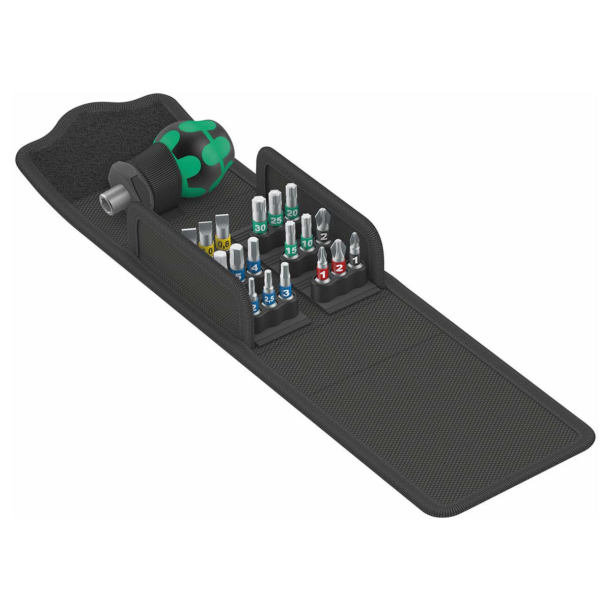 Wera Stubby 1/4-Inch Bit Driver Set, 19-Piece