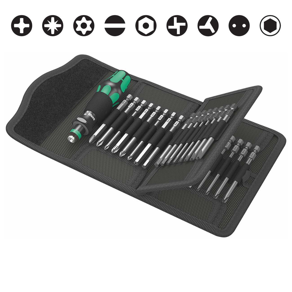 Wera 05059297001 Bitholding with Security Bit Set, 33-Piece