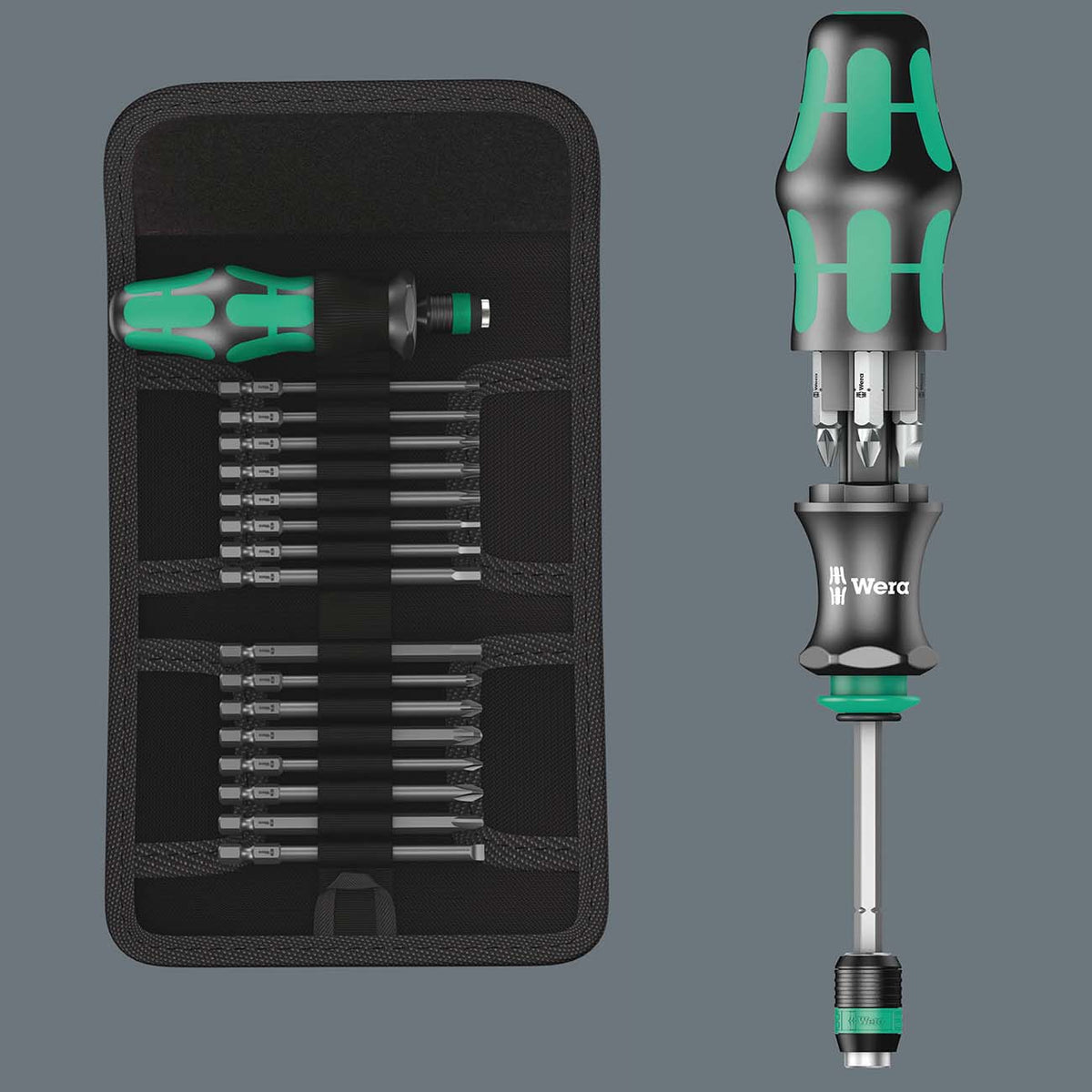 Wera 05059297001 Bitholding with Security Bit Set, 33-Piece