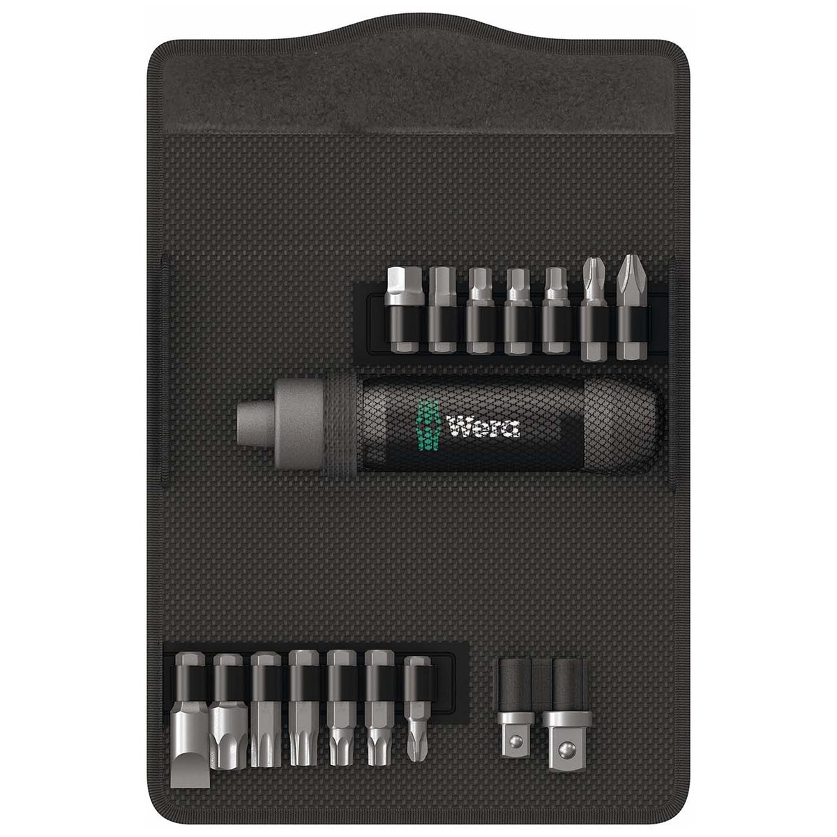 Wera 05072017001 Impact Driver Set, 17-Piece, 5/16-Inch Hex Drive, 90 Nm
