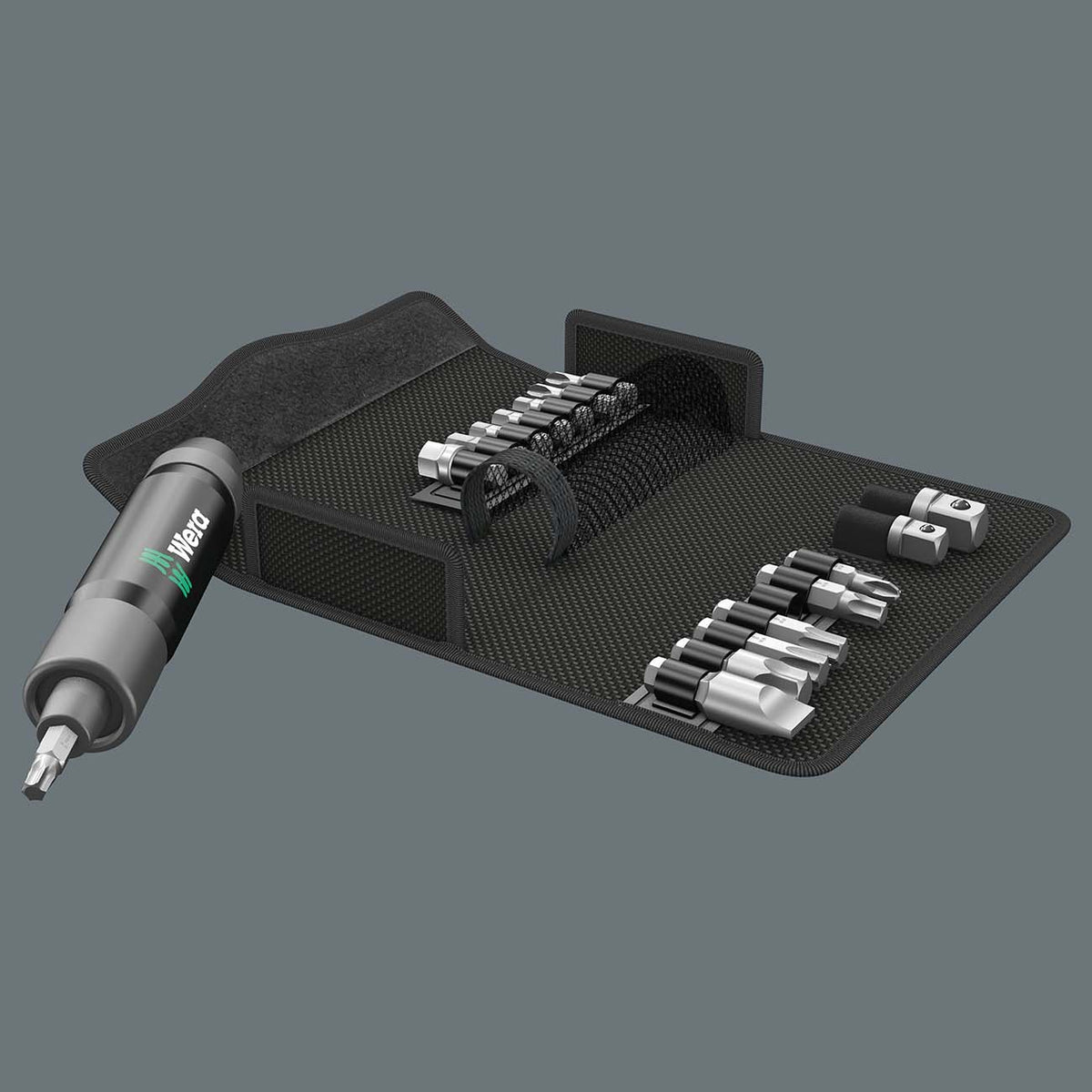 Wera 05072017001 Impact Driver Set, 17-Piece, 5/16-Inch Hex Drive, 90 Nm