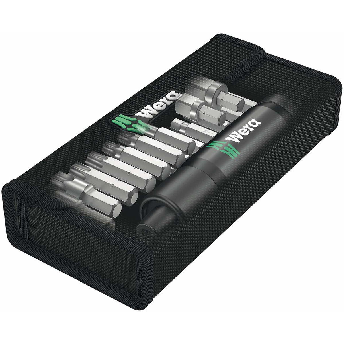 Wera 05072017001 Impact Driver Set, 17-Piece, 5/16-Inch Hex Drive, 90 Nm
