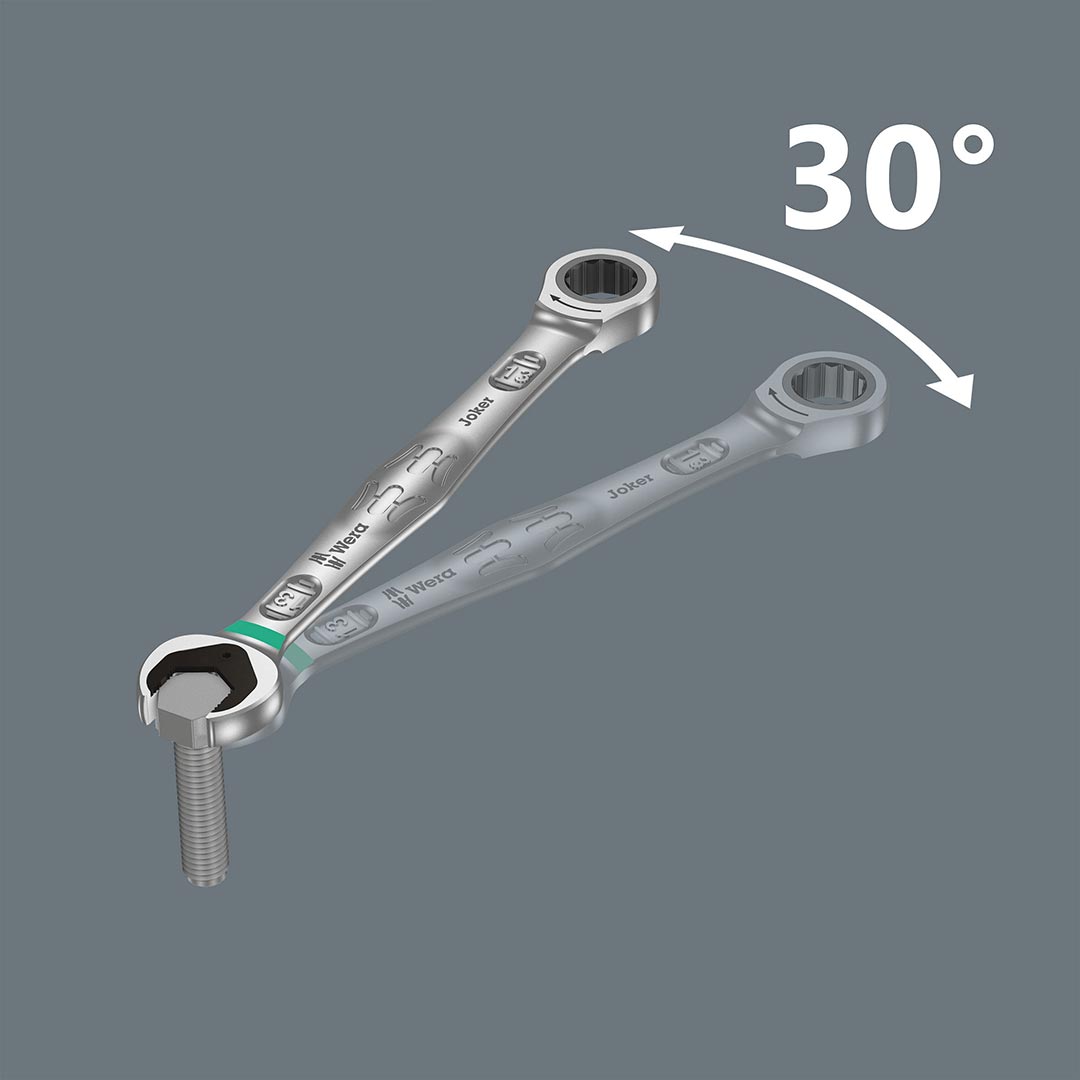 Wera 15 mm Metric Ratcheting Combination Wrench