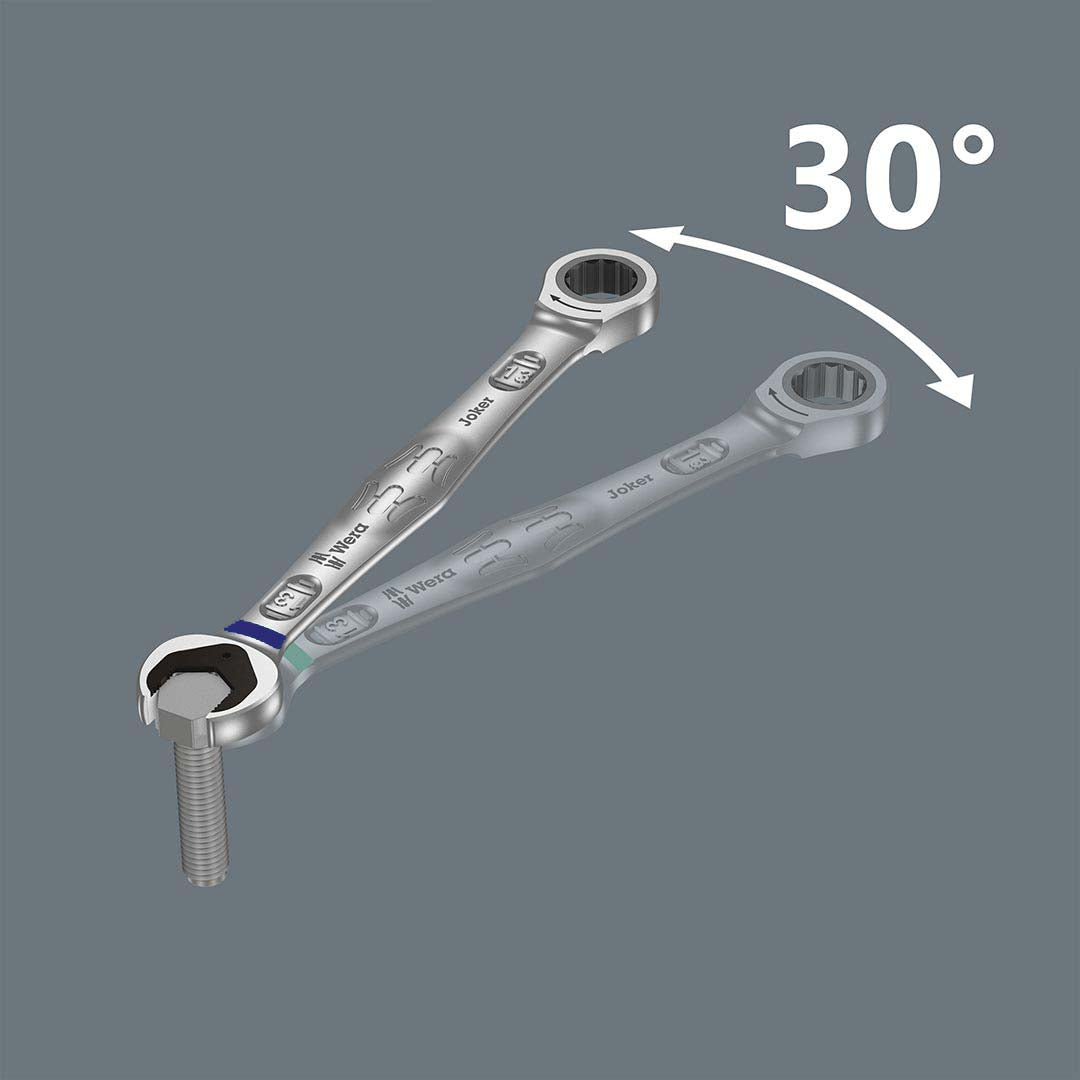 Wera 7/16-Inch SAE Ratcheting Combination Wrench