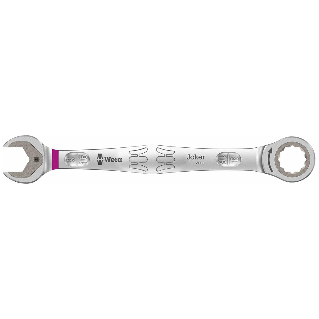 Wera 05073284001 SAE Ratcheting Combination Wrench, 9/16 in