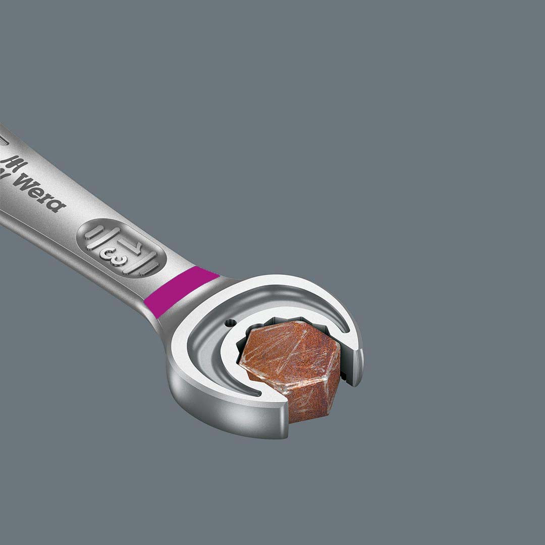 Wera 05073284001 SAE Ratcheting Combination Wrench, 9/16 in