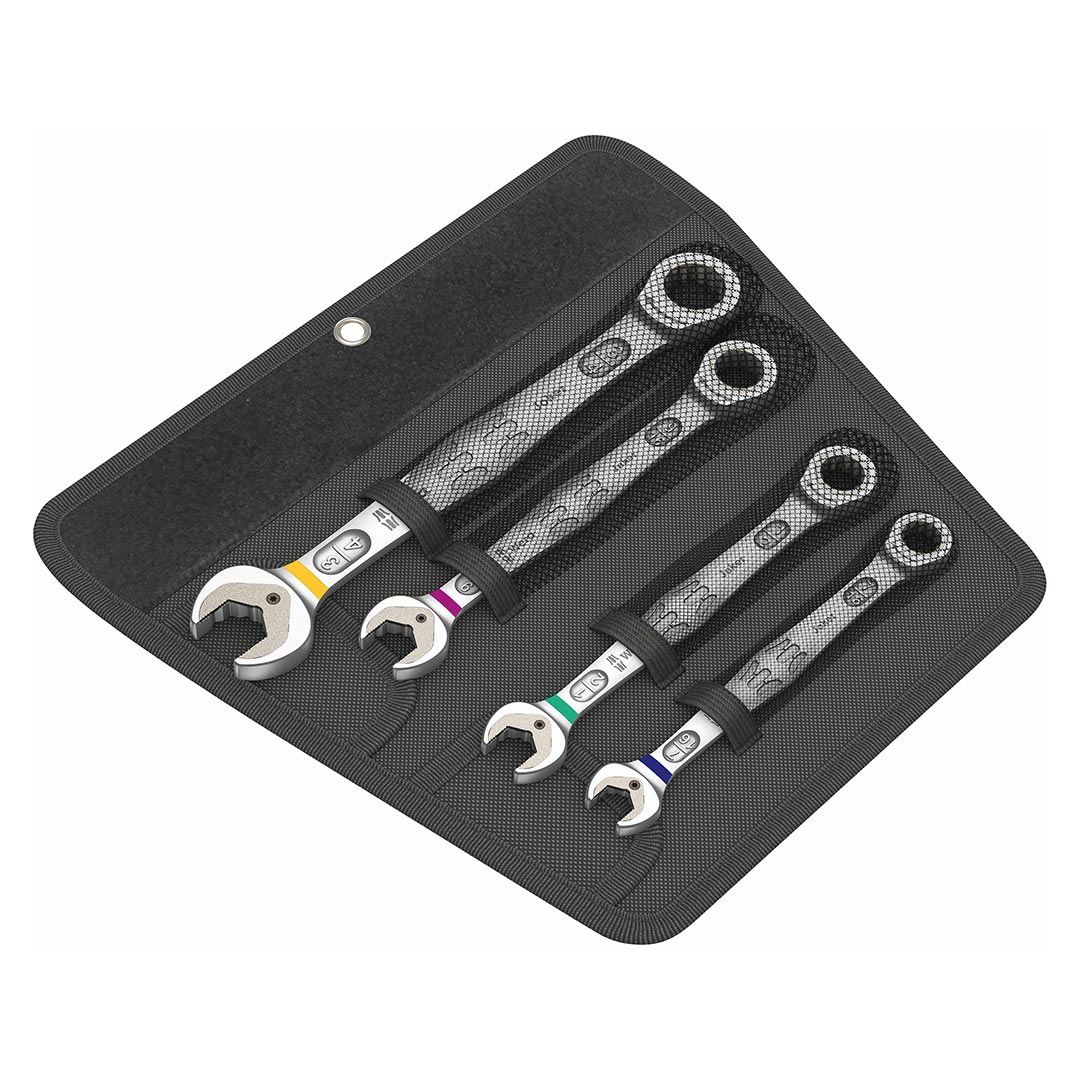 Wera 05073295001 SAE Ratcheting Combination Wrench Set, 4-Piece