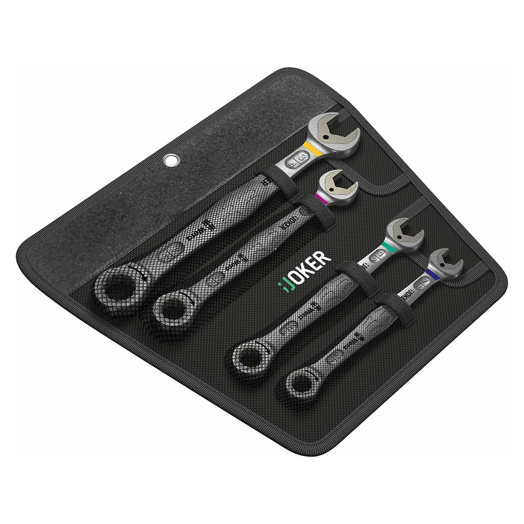 Wera 05073295001 SAE Ratcheting Combination Wrench Set, 4-Piece