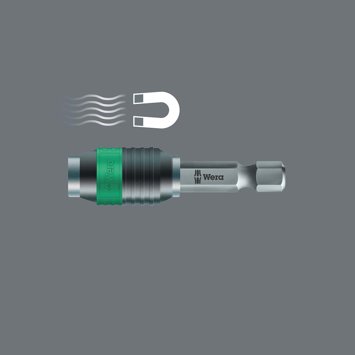 Wera Rapidaptor Magnetic Short Universal Bit Holder 1/4 in. x 2 in. – Part 05073421001
