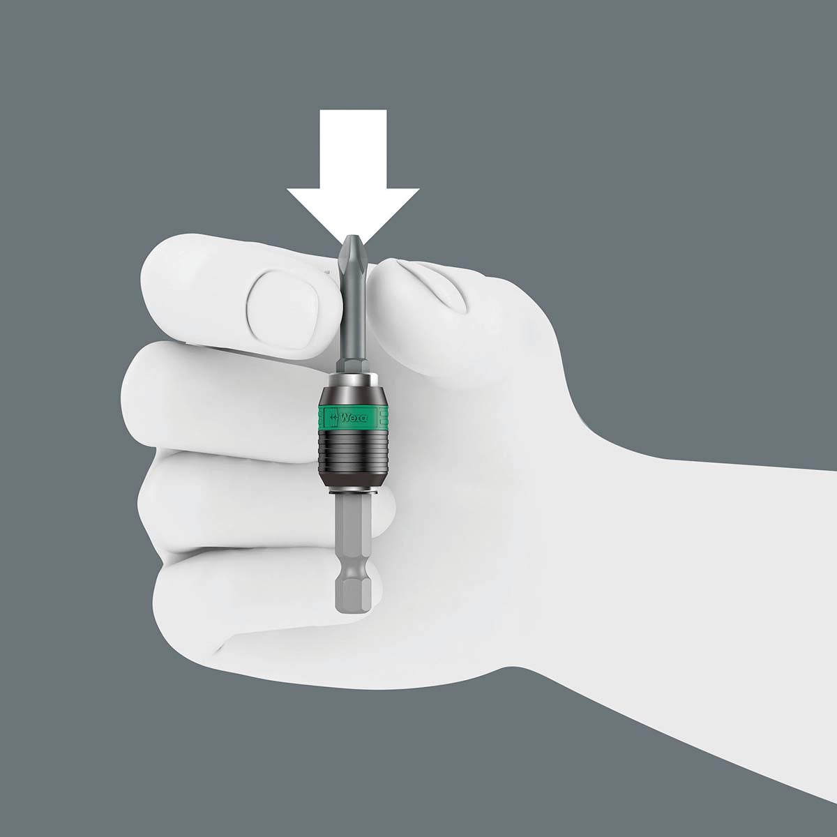 Wera Rapidaptor Magnetic Short Universal Bit Holder 1/4 in. x 2 in. – Part 05073421001