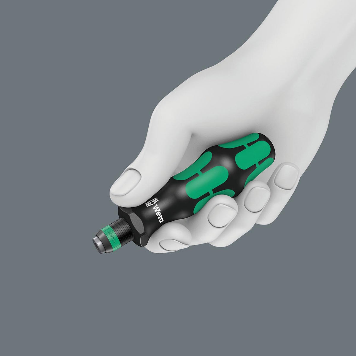 Wera 1/4-Inch Bit-Holding Screwdriver Handle with Rapidaptor Quick-Release Chuck