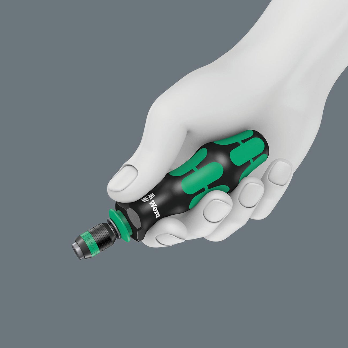 Wera 1/4-Inch Bit-Holding Screwdriver Handle with Rapidaptor Quick-Release Chuck, 05073541001