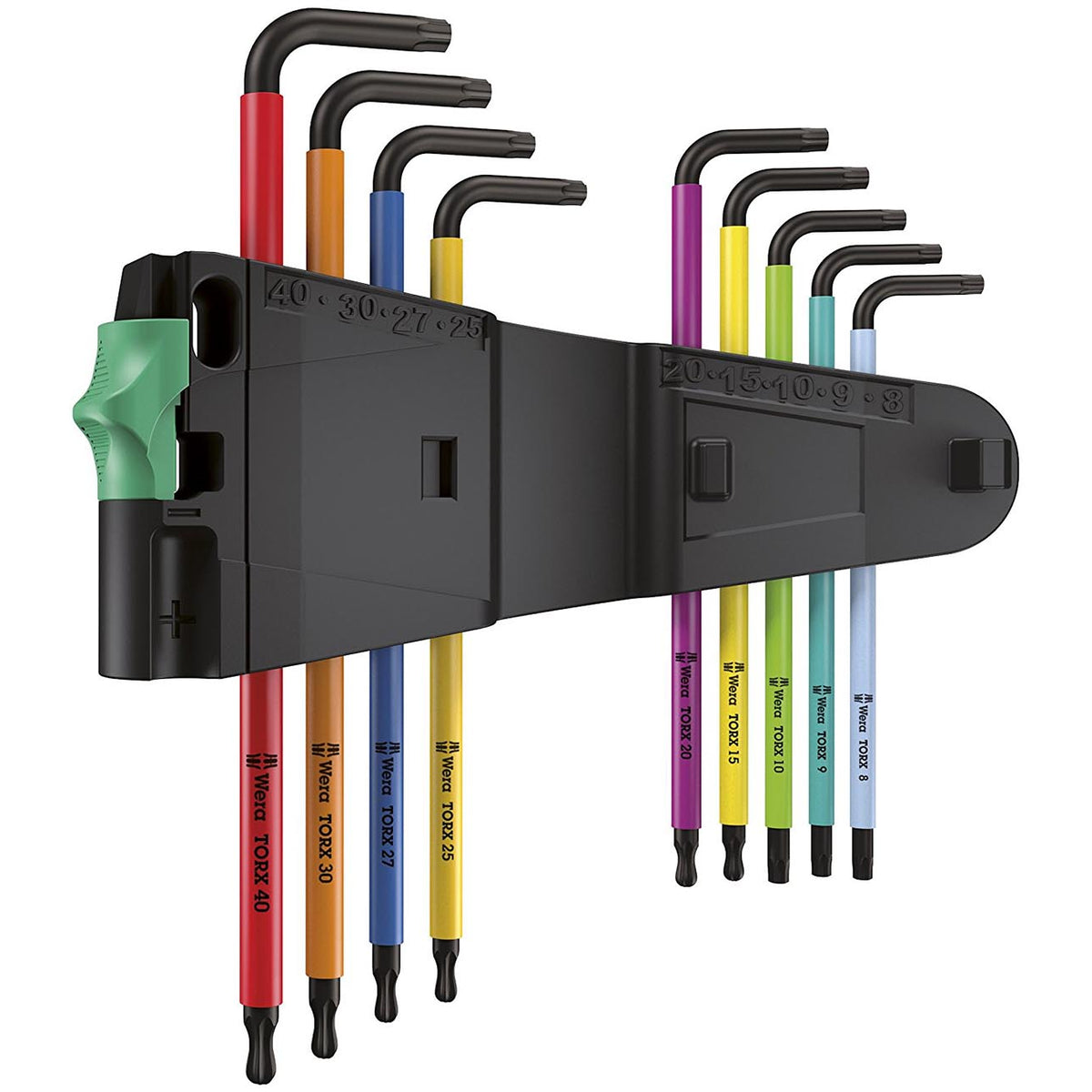 Wera TORX-BO Tamper-Proof BlackLaser Long Shaft L-Key Set, 9-Piece