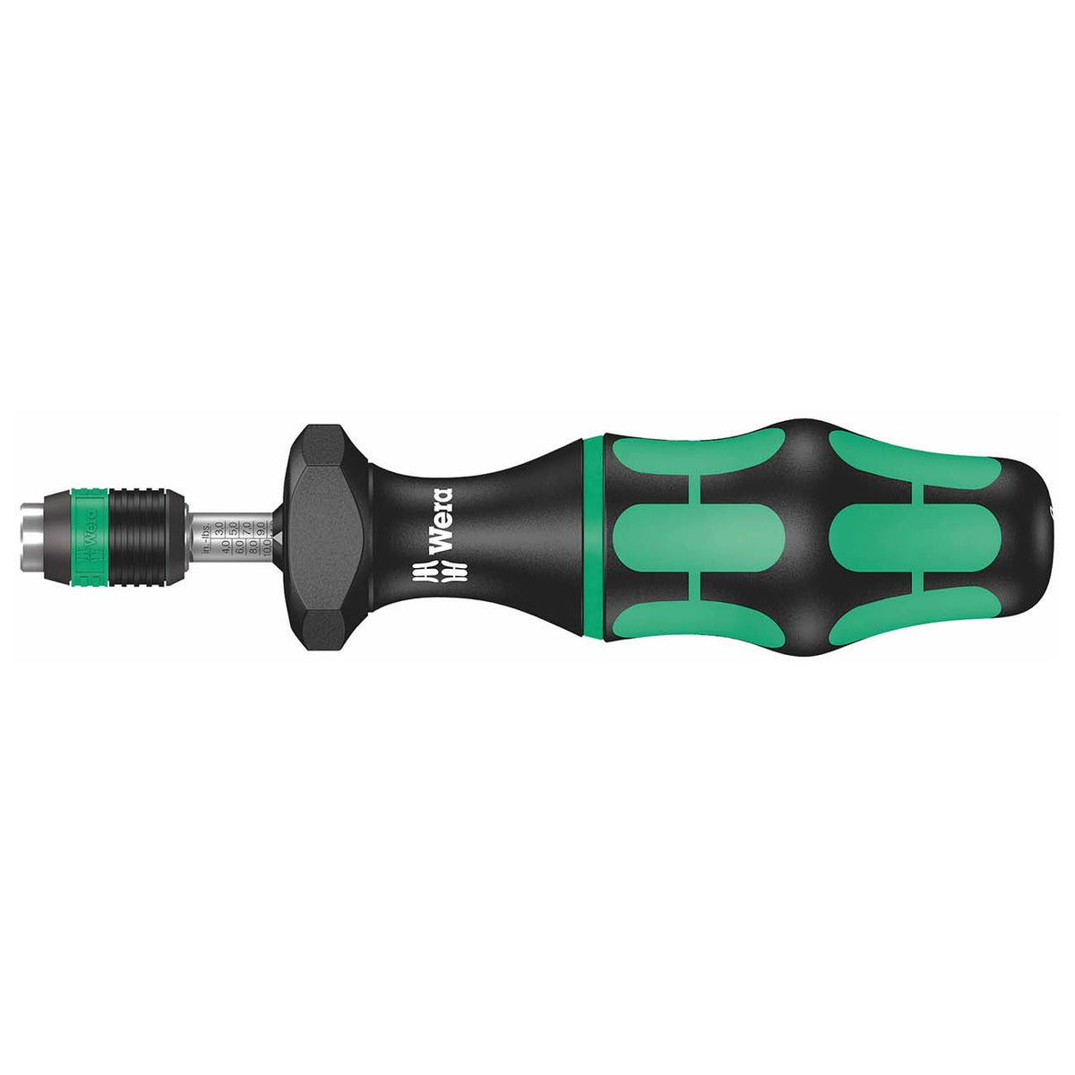Wera Adjustable Torque Screwdriver, 2.5 to 11.5 in-lb Range with Quick-Release Chuck