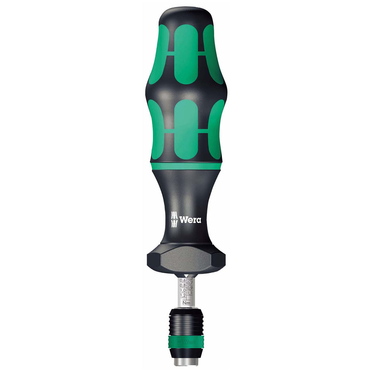 Wera Adjustable Torque Screwdriver, 2.5 to 11.5 in-lb Range with Quick-Release Chuck