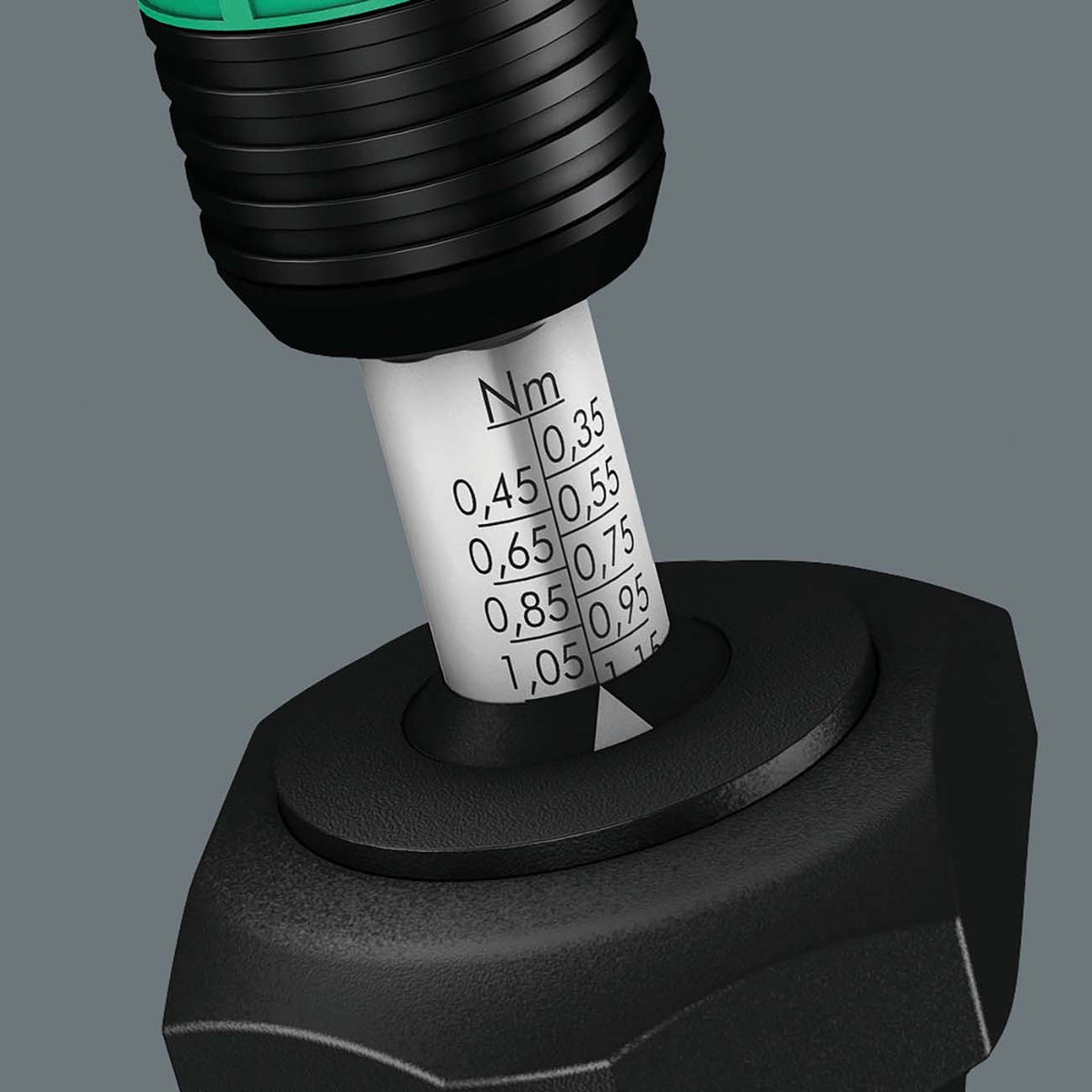 Wera Adjustable Torque Screwdriver, 2.5 to 11.5 in-lb Range with Quick-Release Chuck