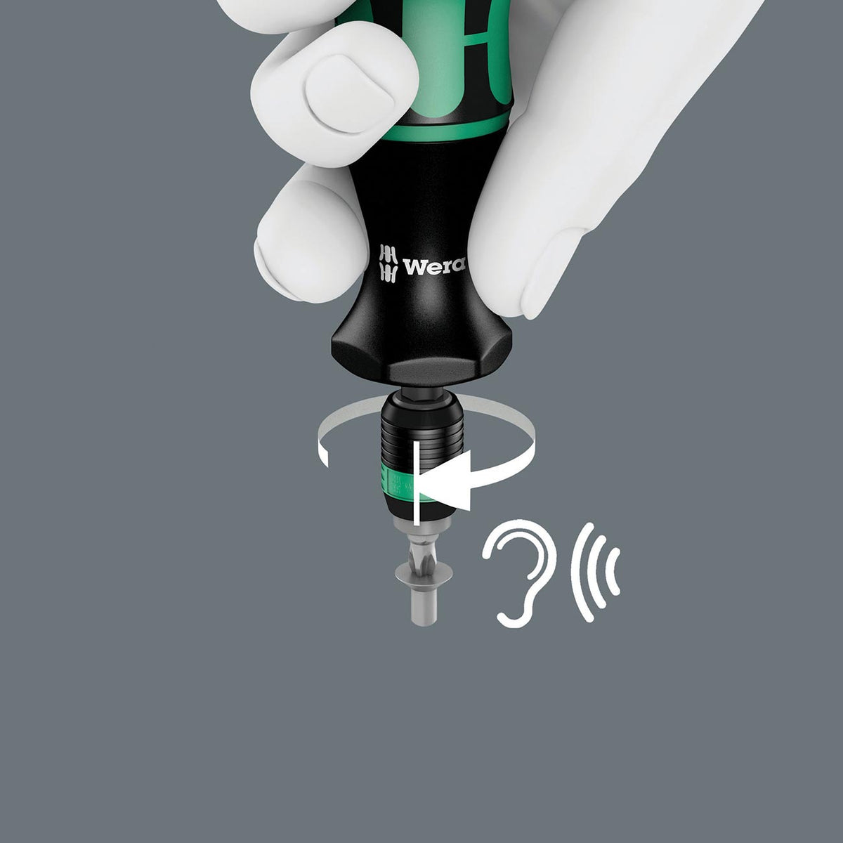 Wera 05074720001 Pre-Set 2.5 in-lb Torque Screwdriver with Quick-Release Chuck, 1/4-Inch Drive