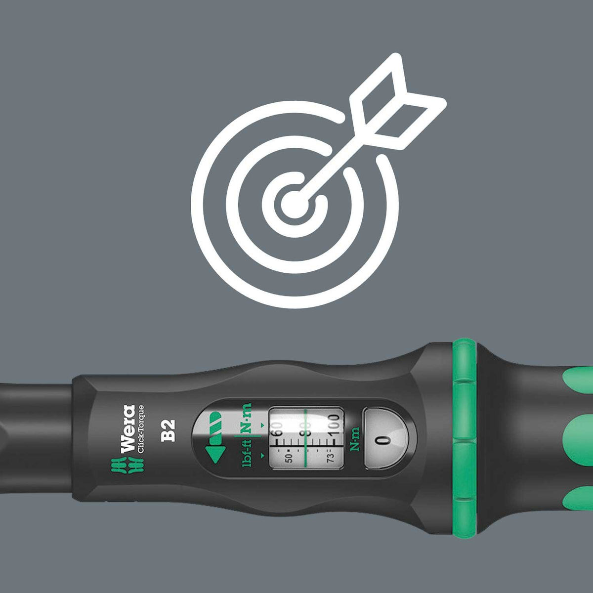 Wera 05075611001 Adjustable Click-Torque Ratchet, 3/8-Inch Square Drive, 15-73 lb-ft