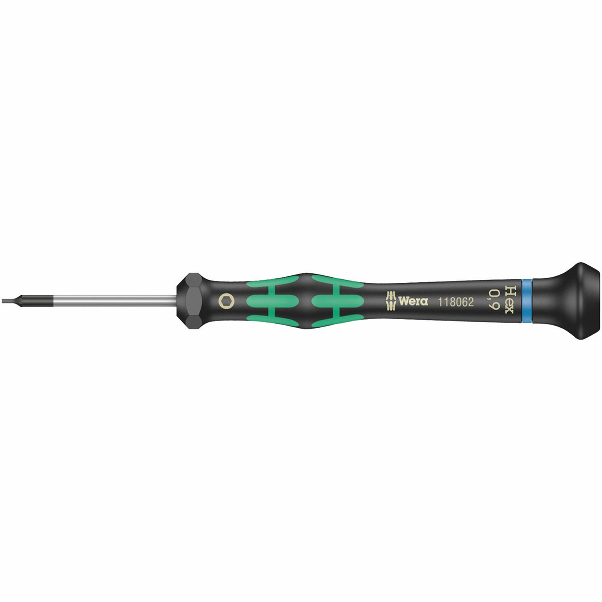 Wera 05118062001 Micro Precision Metric HEX-Plus Screwdriver, 0.9 x 40 mm