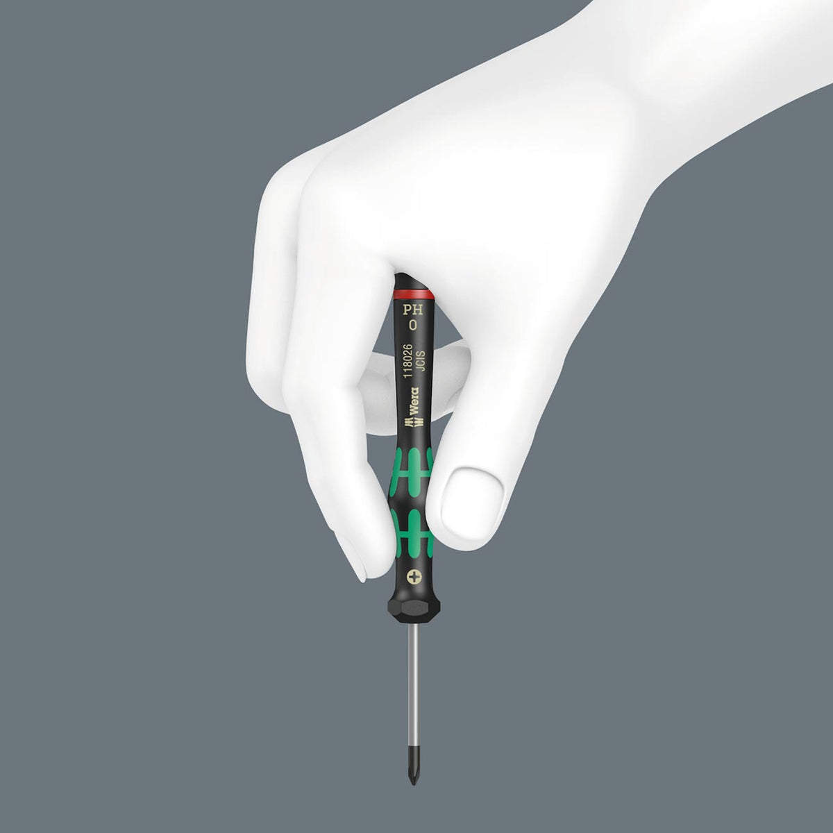 Wera 05118062001 Micro Precision Metric HEX-Plus Screwdriver, 0.9 x 40 mm