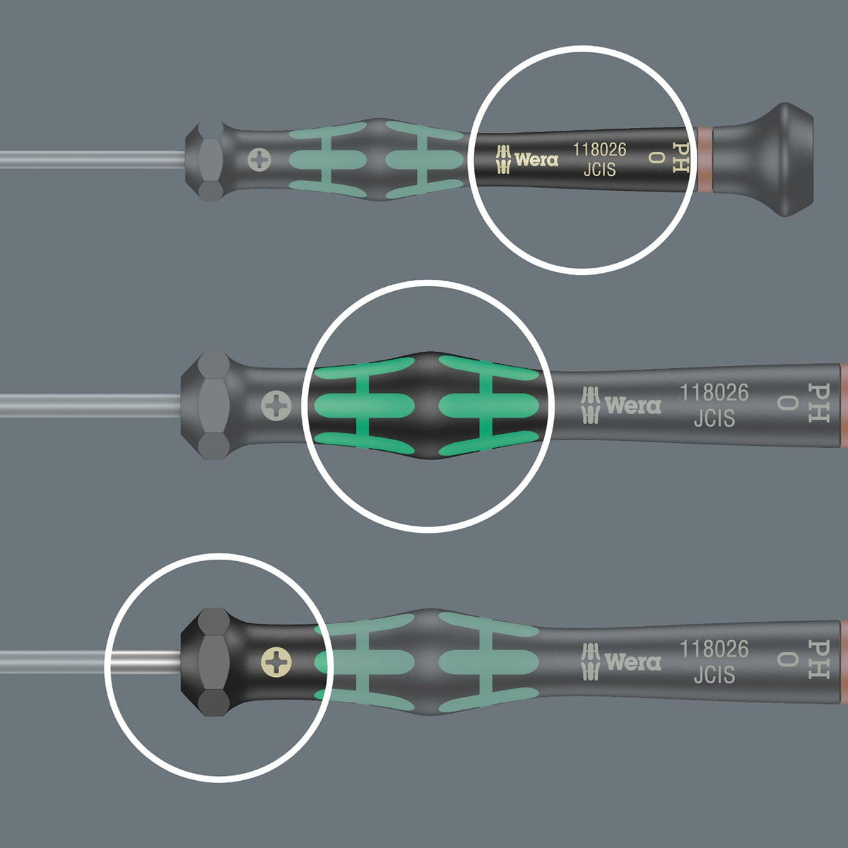 Wera 05118062001 Micro Precision Metric HEX-Plus Screwdriver, 0.9 x 40 mm