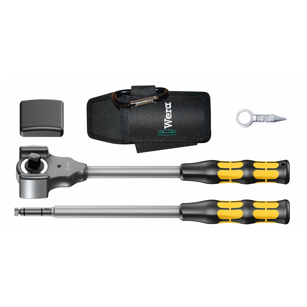 Wera 8002 C Koloss 1/2-Inch Drive Ratchet and Hammer 5-Piece Set
