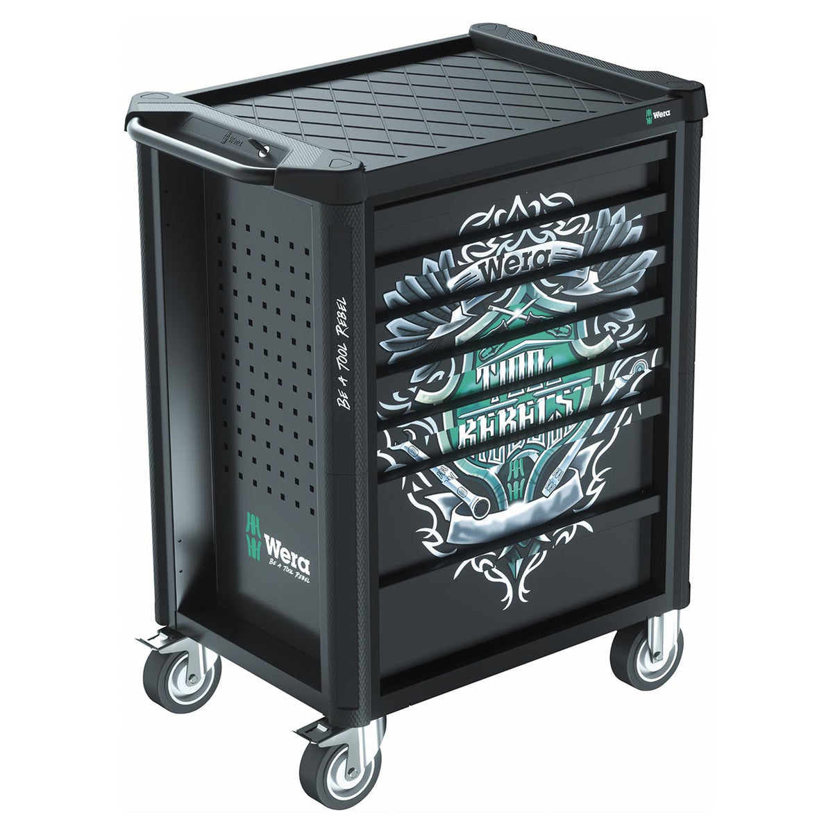 Wera Tool Rebel Roller Cabinet 1 with 94-Piece Tool Set