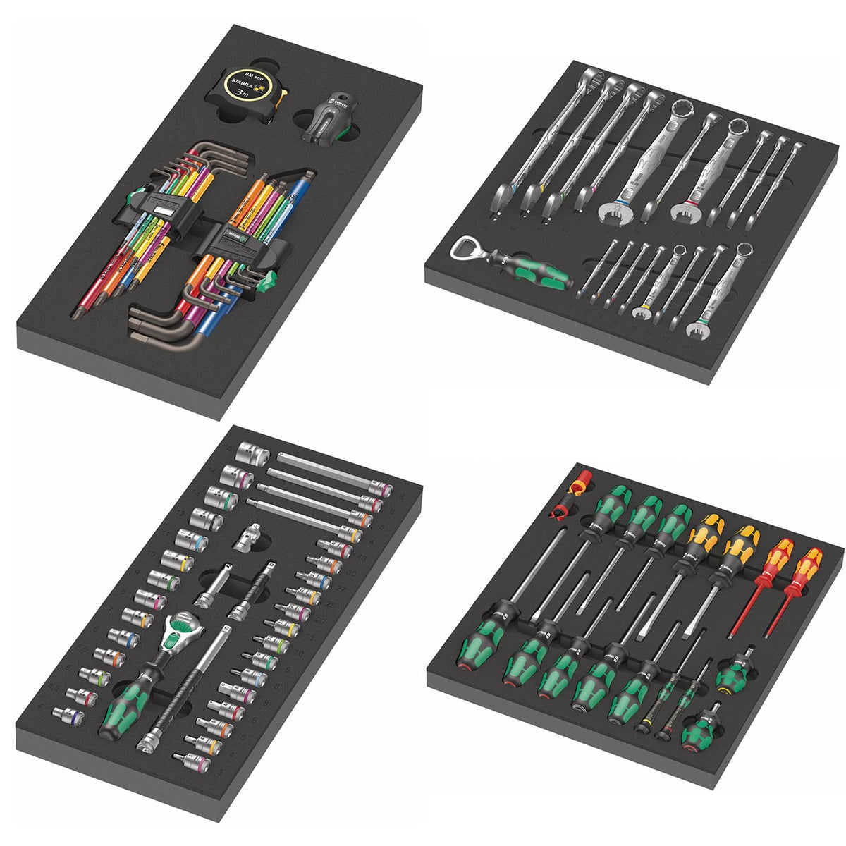 Wera Tool Rebel Roller Cabinet 1 with 94-Piece Tool Set