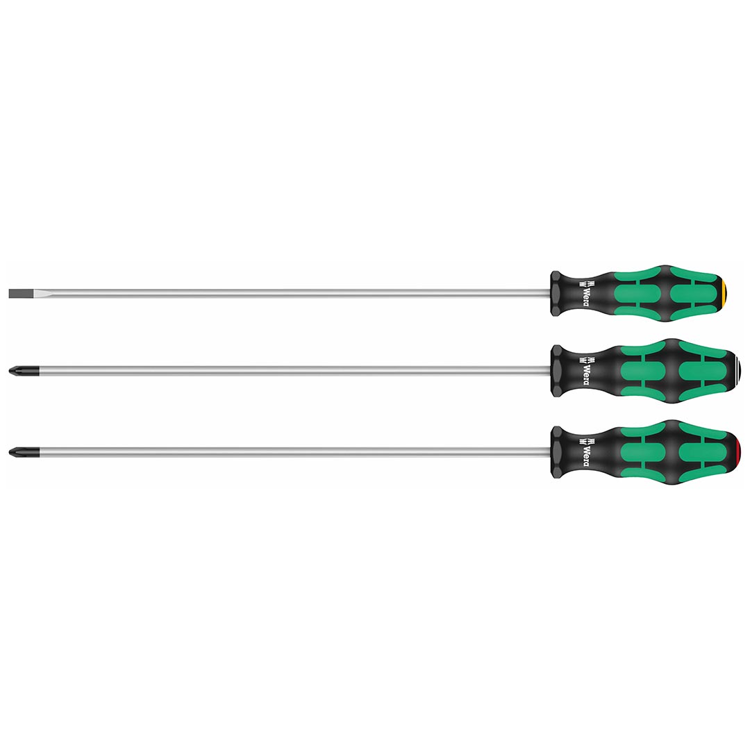 Wera Kraftform Plus 300 mm Long Shaft Screwdriver Set, 3-Piece