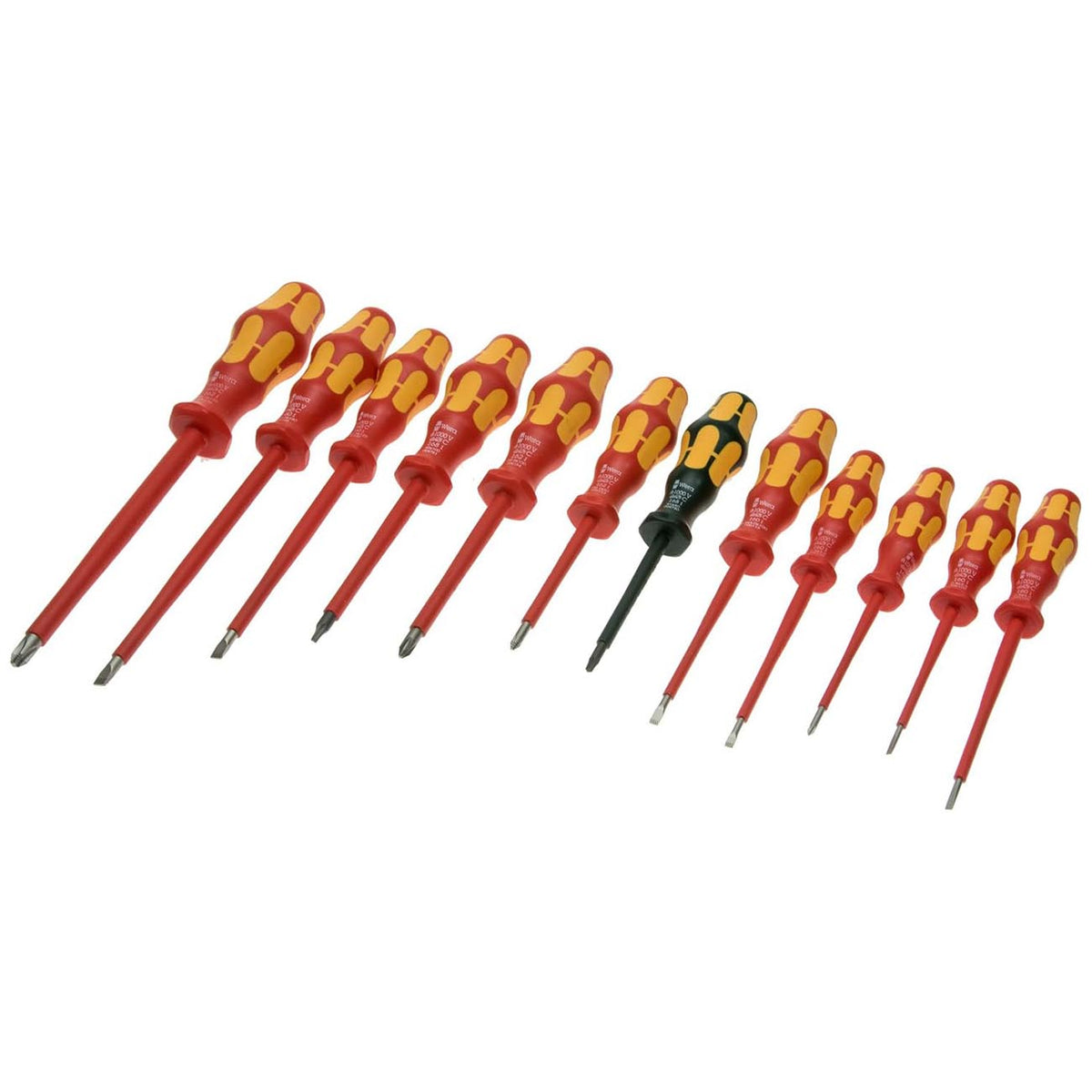 Wera VDE Insulated Screwdriver Set, 12-Piece Set