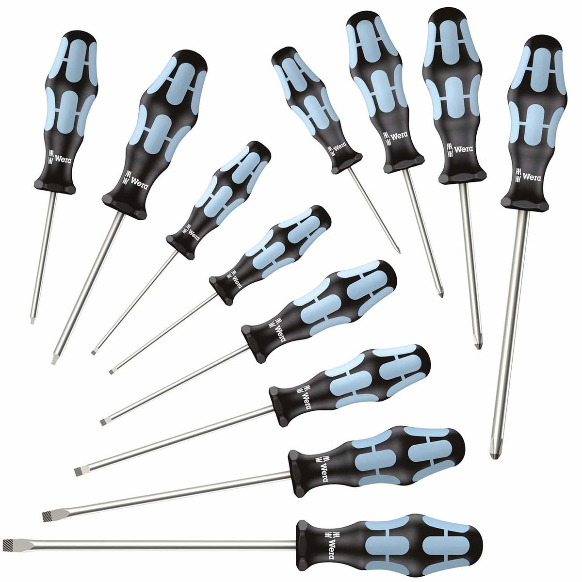 Wera Stainless Steel Screwdriver Set, 12-Piece