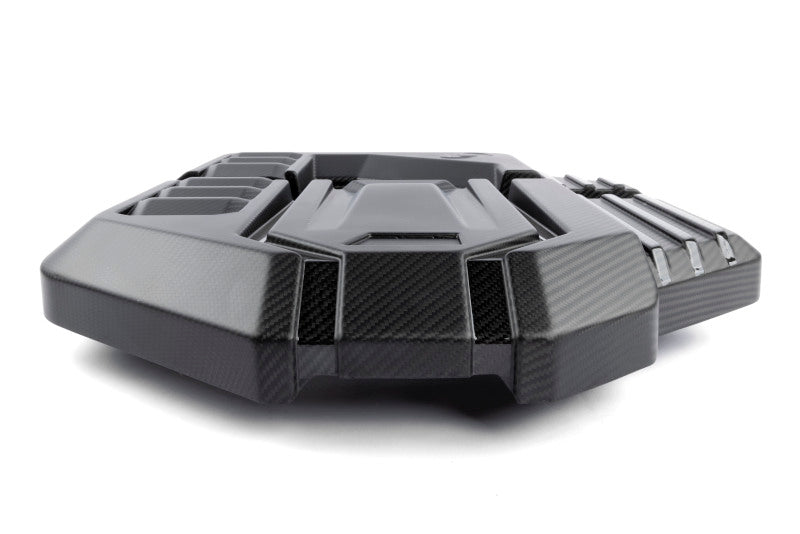 Dinan Matte Carbon Fiber Engine Cover with Gloss Accents for BMW M2 M3 M4 (G80/G82/G87) – Part DNN D590-0005-B