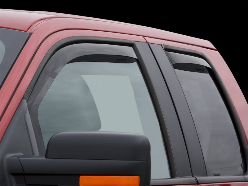 WeatherTech 04-08 Ford F-150 Super Cab Dark Smoke Side Window Deflectors - Precision Fit & Aerodynamic Design
