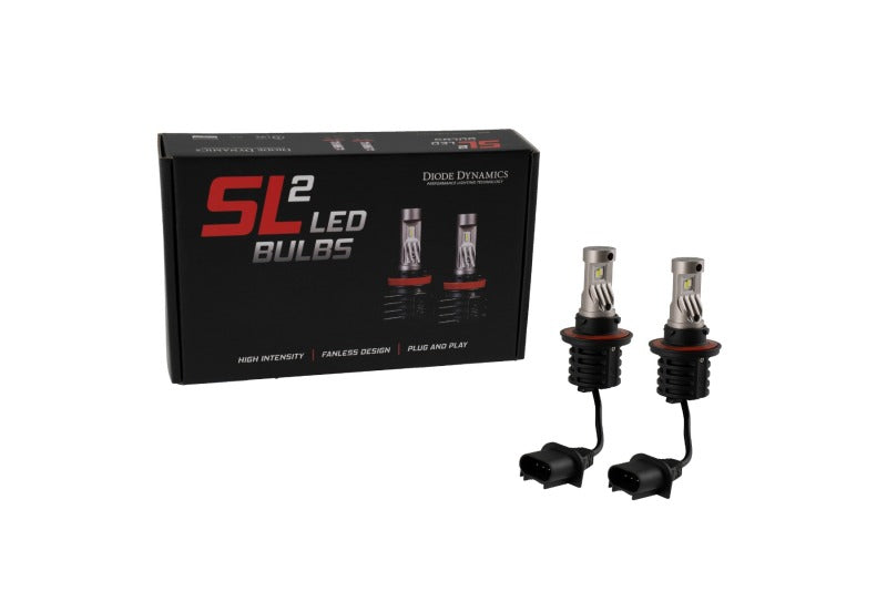 Diode Dynamics H13 SL2 LED Fog Light Bulbs, White, Pair – Part Number DD0485P