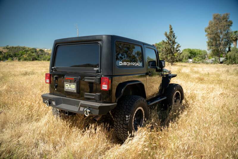 DV8 Offroad Spare Tire Delete for 2007-2018 Jeep Wrangler JK and JKU, Part Number DVE-TSJK-01