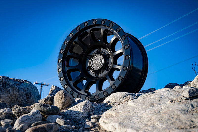 ICON Hulse 17 X 8.5 6 X 5.5 -0mm Offset 4.75in BS Double Black
