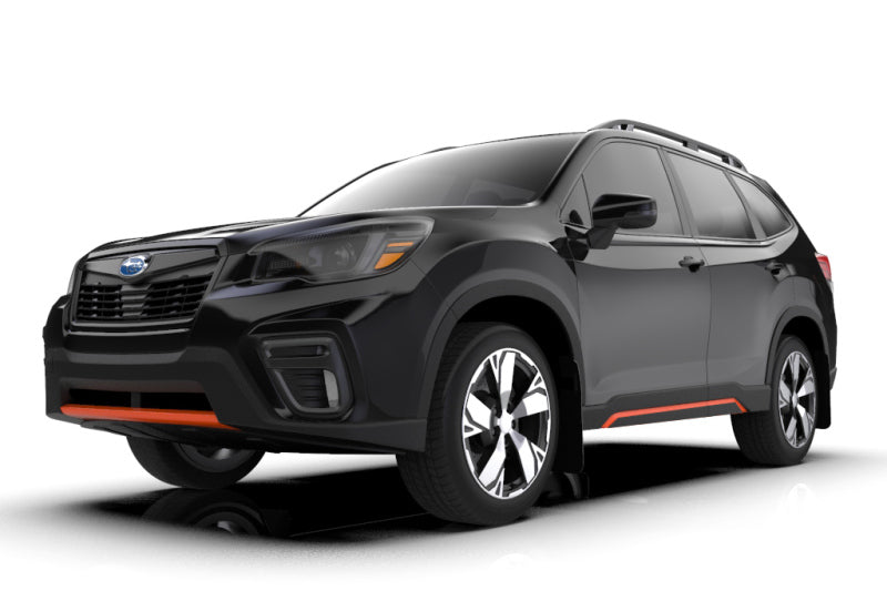 Rally Armor - ralMF52-UR-BLK/GRY - 2019-2020 Subaru Forester Black UR Mud Flaps with Grey Logo