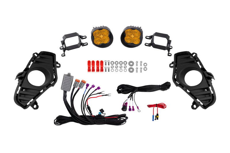 Diode Dynamics SS3 Add-On Fog Light Kit for Toyota RAV4, Yellow Sport, Part Number dioDD8820