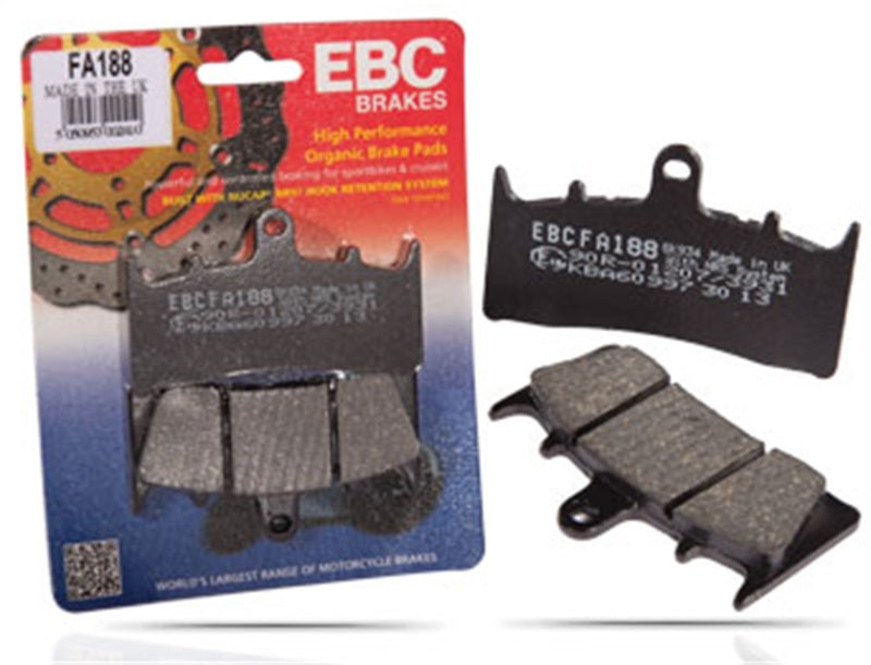 EBC Powersports FA104 Organic Rear Brake Pads for 1996–2003 Yamaha XJ600N
