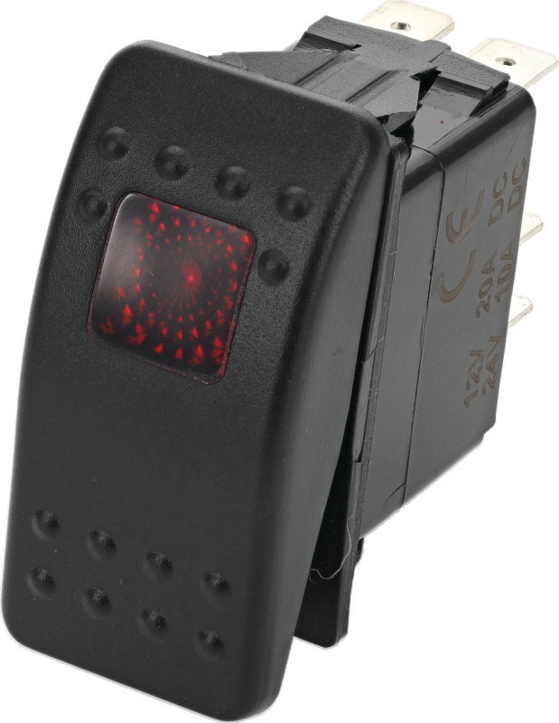 DragonFire Racing DFR520982 Lighted On/Off Rocker Switch with Red LED