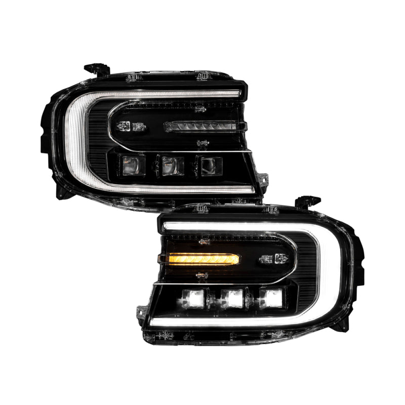 Form Lighting 22-24 Ford Maverick Sequential LED Projector Headlights (Pair) - Black Housing Upgrade